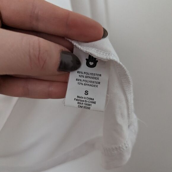 Spiritual Gangster white sheer The Spirit Within Me long sleeve yoga T-shirt - Picture 4 of 6